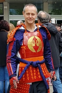 Christian Egger in seiner japanischen Yoroi am Samurai Matsuri 2019