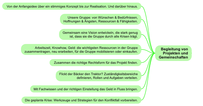 Art of Peace Angebote: Projekte und Gemeinschaften begleiten. 