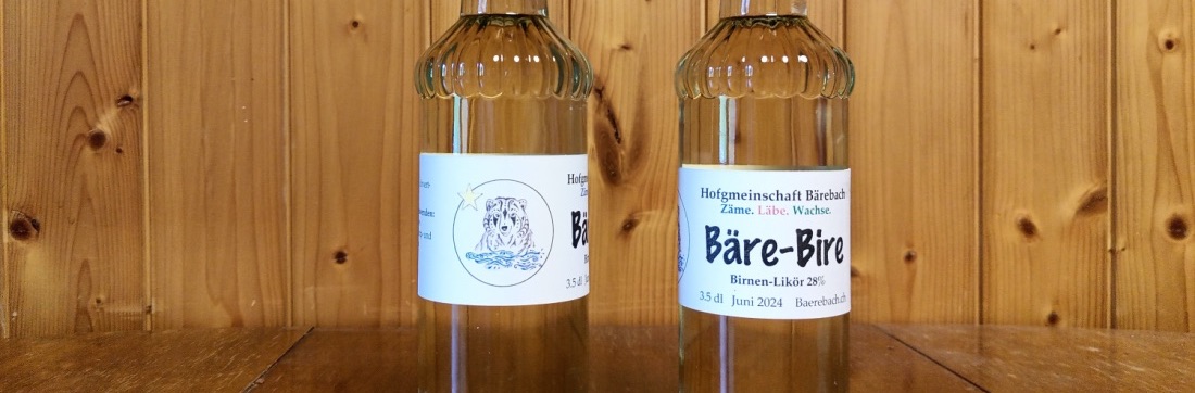 Unser erster eigener Birnen-Likör ist da.