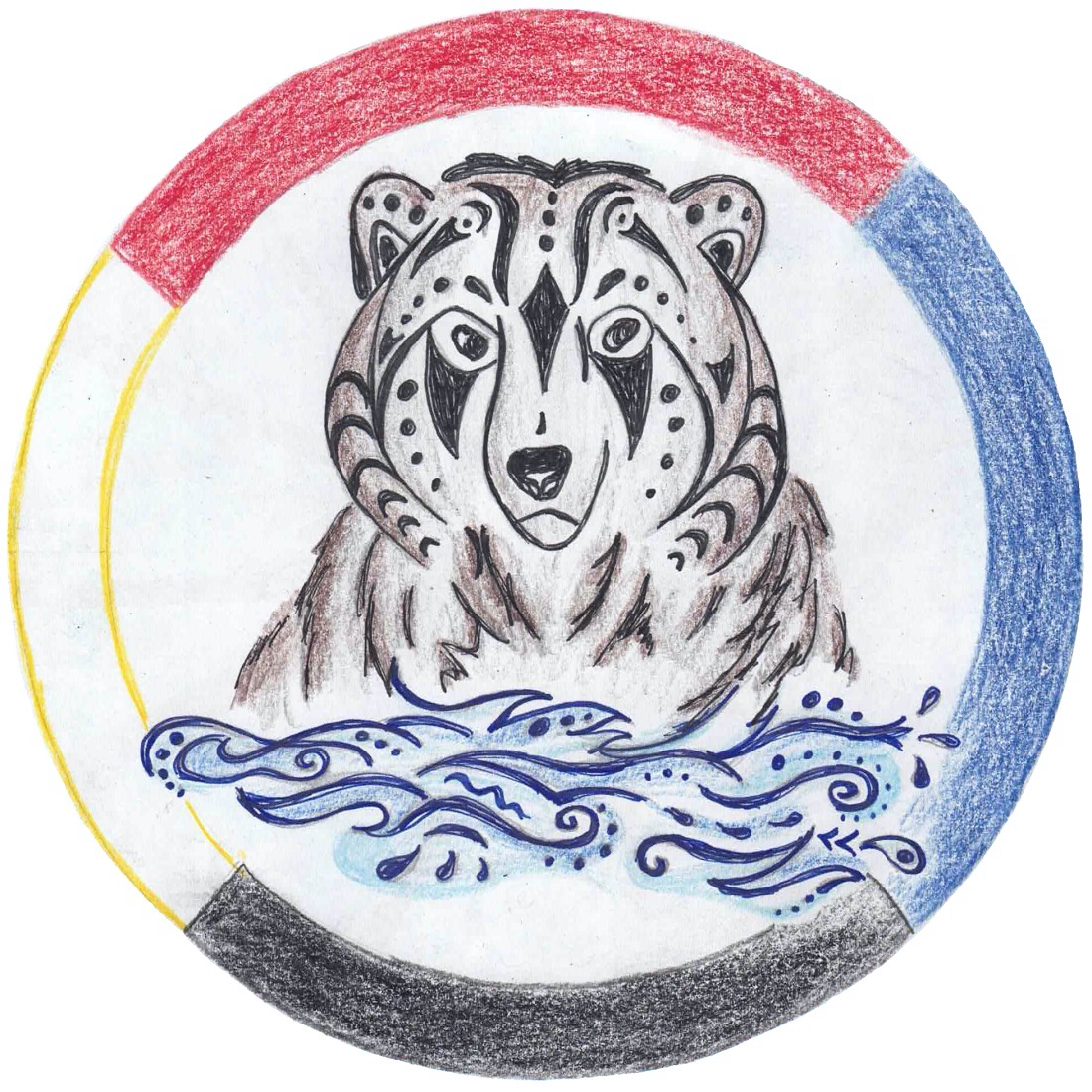 Entwurf für ein neues Logo für die Hofgemeinschaft Bärenbach von Viola.