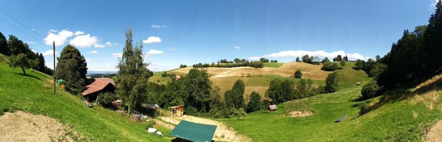 Aussicht vom Zeltplatz "Quelle".